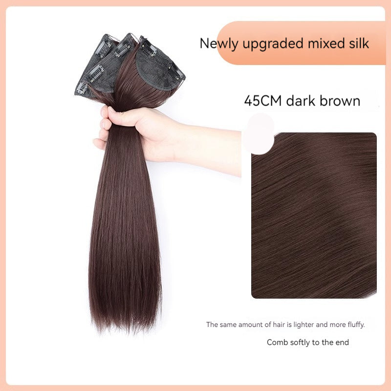 Three-piece Extra Hair Volume Fluffy Hair Piece Invisible Seamless Hair Extension