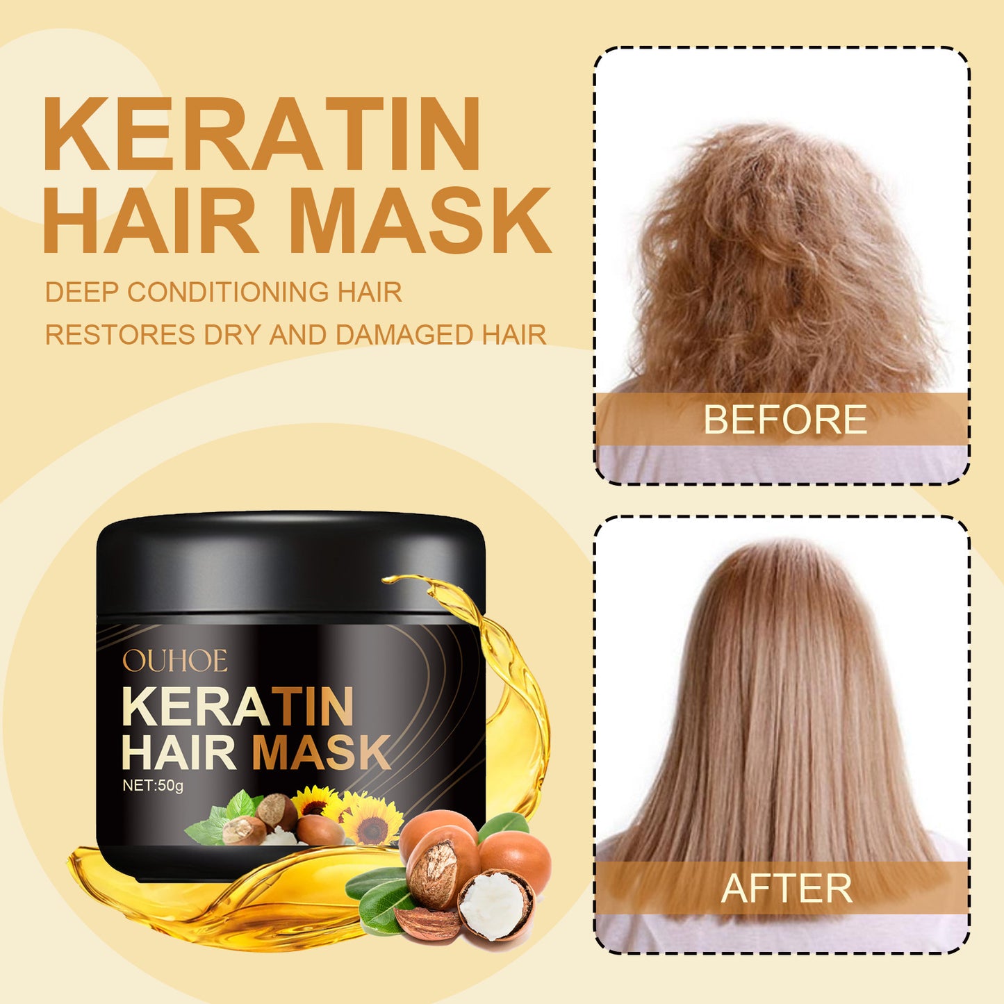 Deep Nourishing Soft Hair Repair Hair Mask