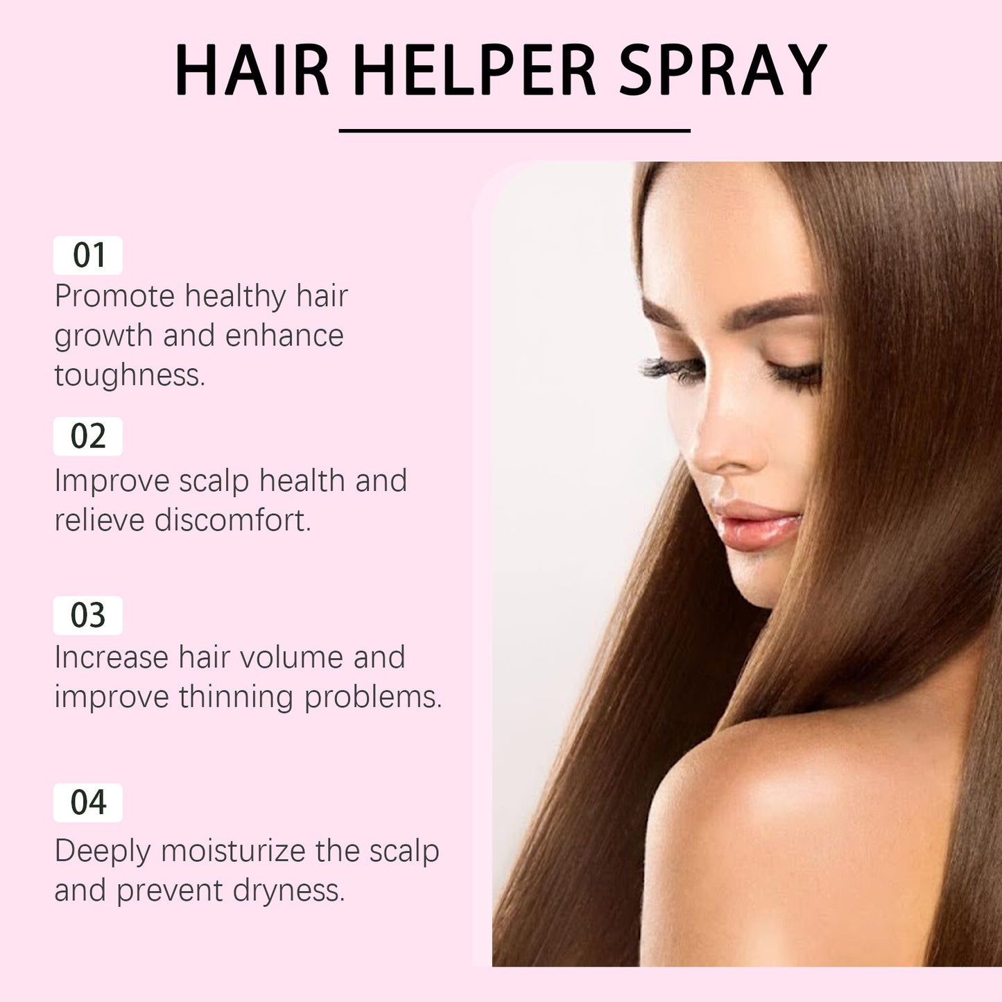 Hair Care Spray Improves Dry Hair