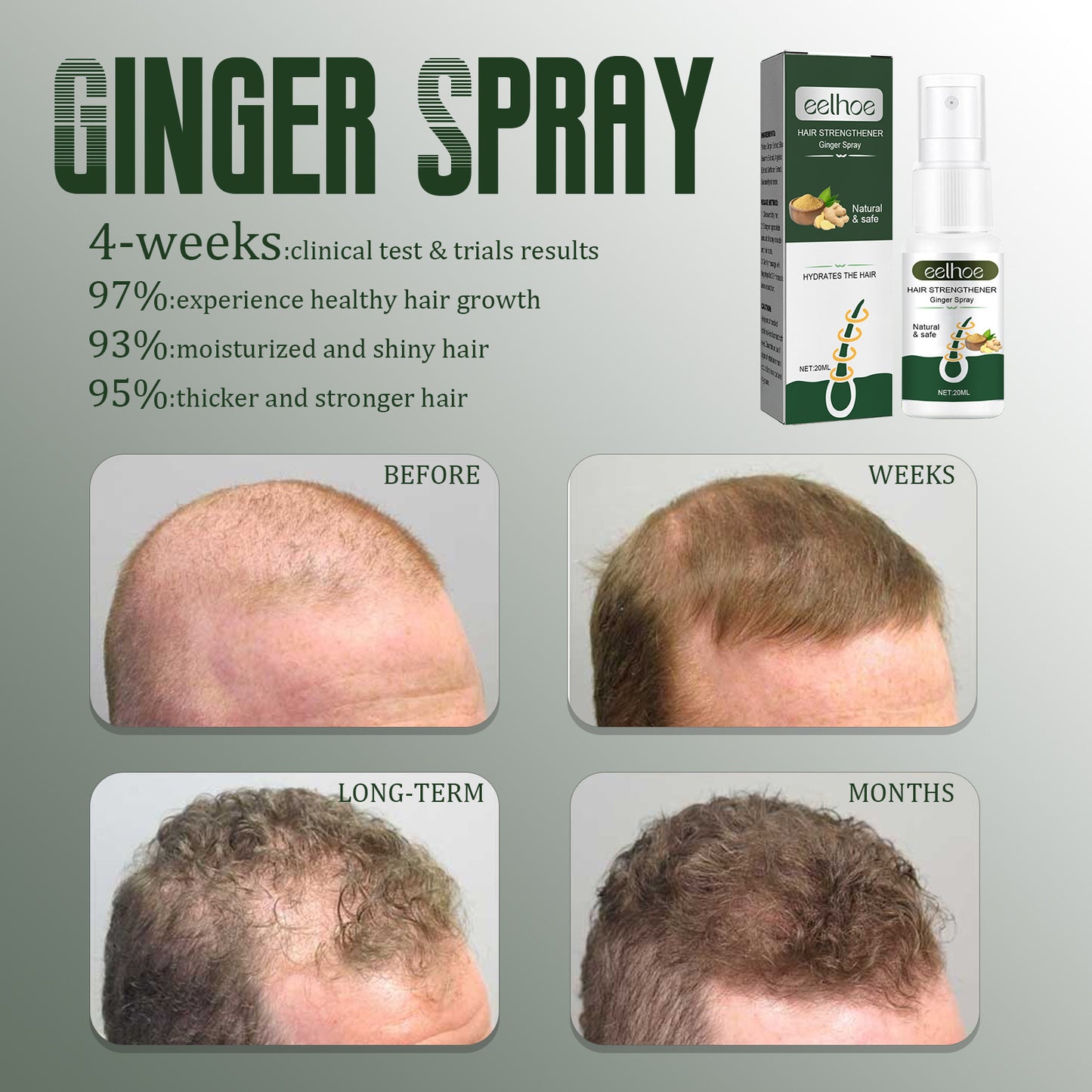 Hair Breaking And Nourishing Ginger Hair Sealing Spray