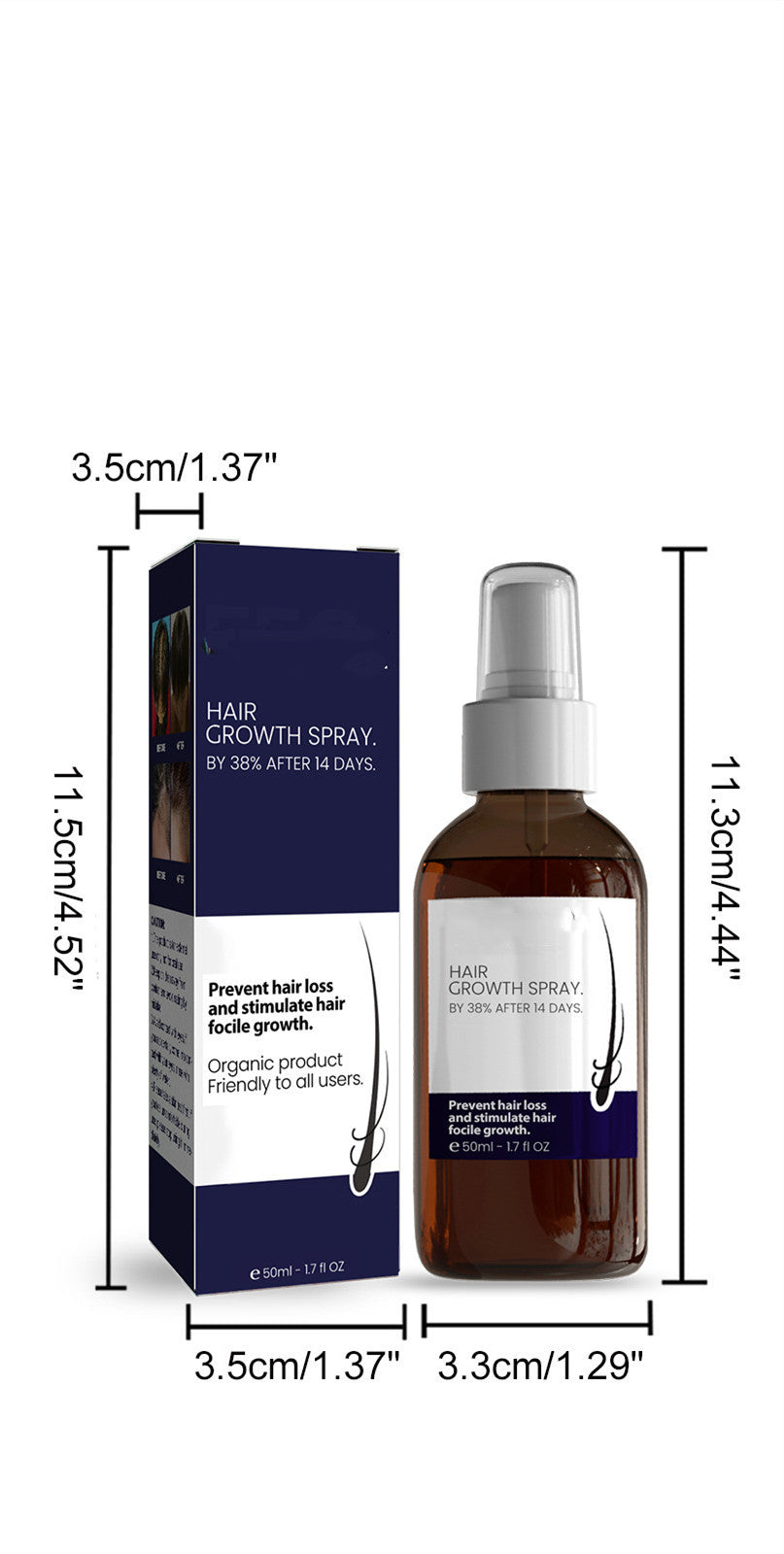 Hair Growth Spray Moisturizes Damaged Hair